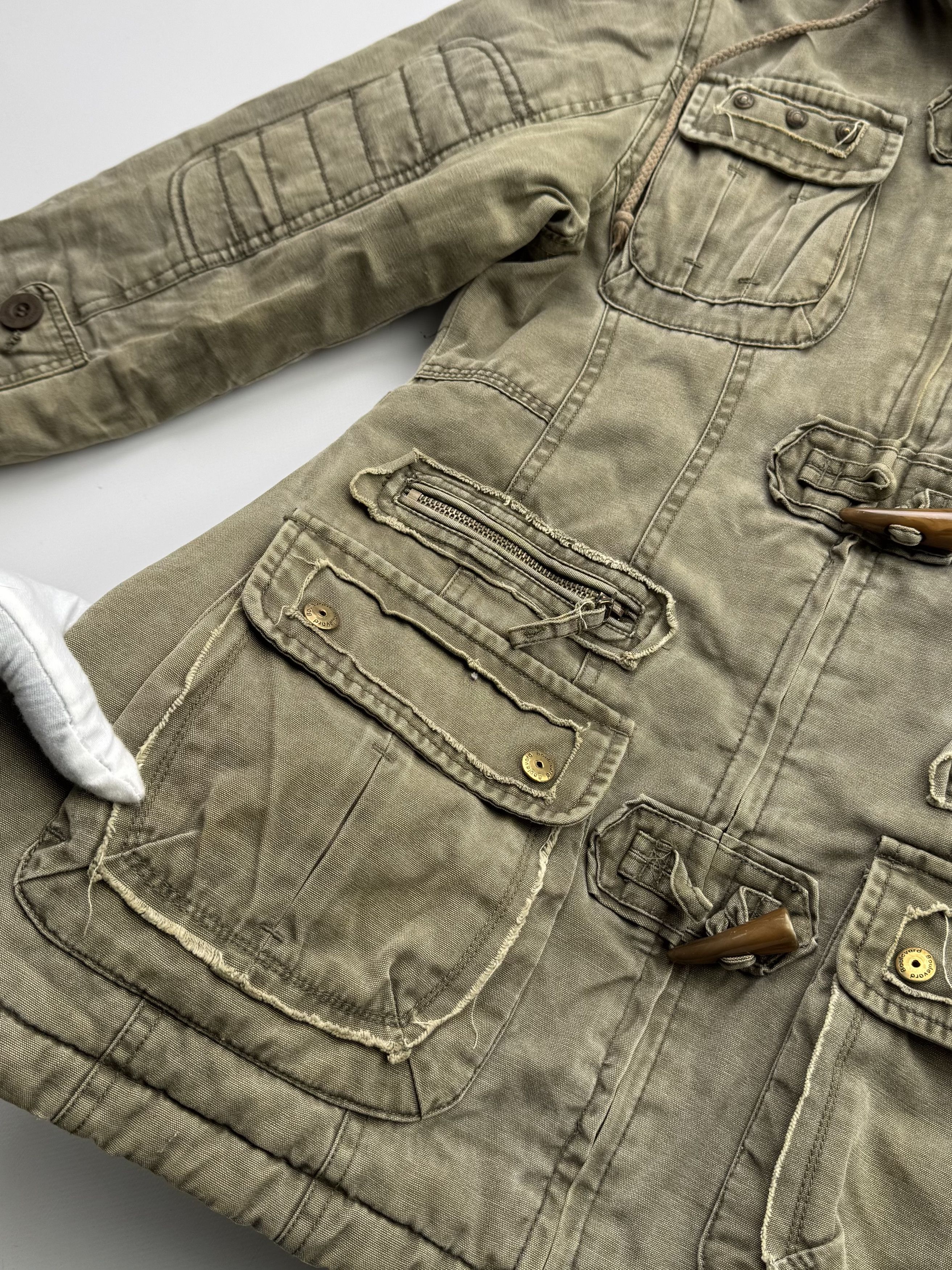 Vintage Vintage Washed Hooded Jacket With Many Details B344(V158)E2 Size XS / US 0-2 / IT 36-38 - 7 Thumbnail