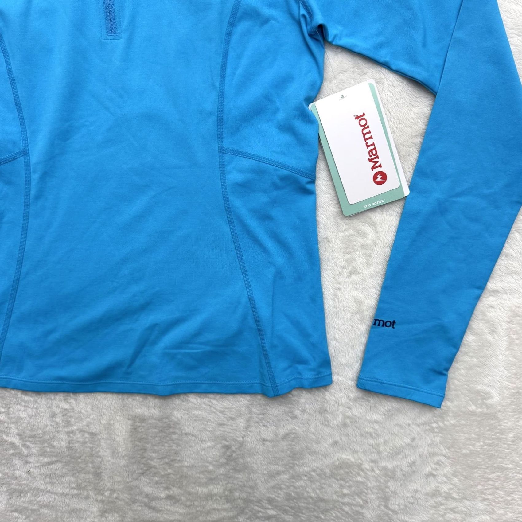 Marmot Marmot Meghan 1/2 Zip Mock Neck Sweatshirt Womens Small Blue Long Sleeve Athletic Activewear Shirts Size S / US 4 / IT 40 - 5 Thumbnail