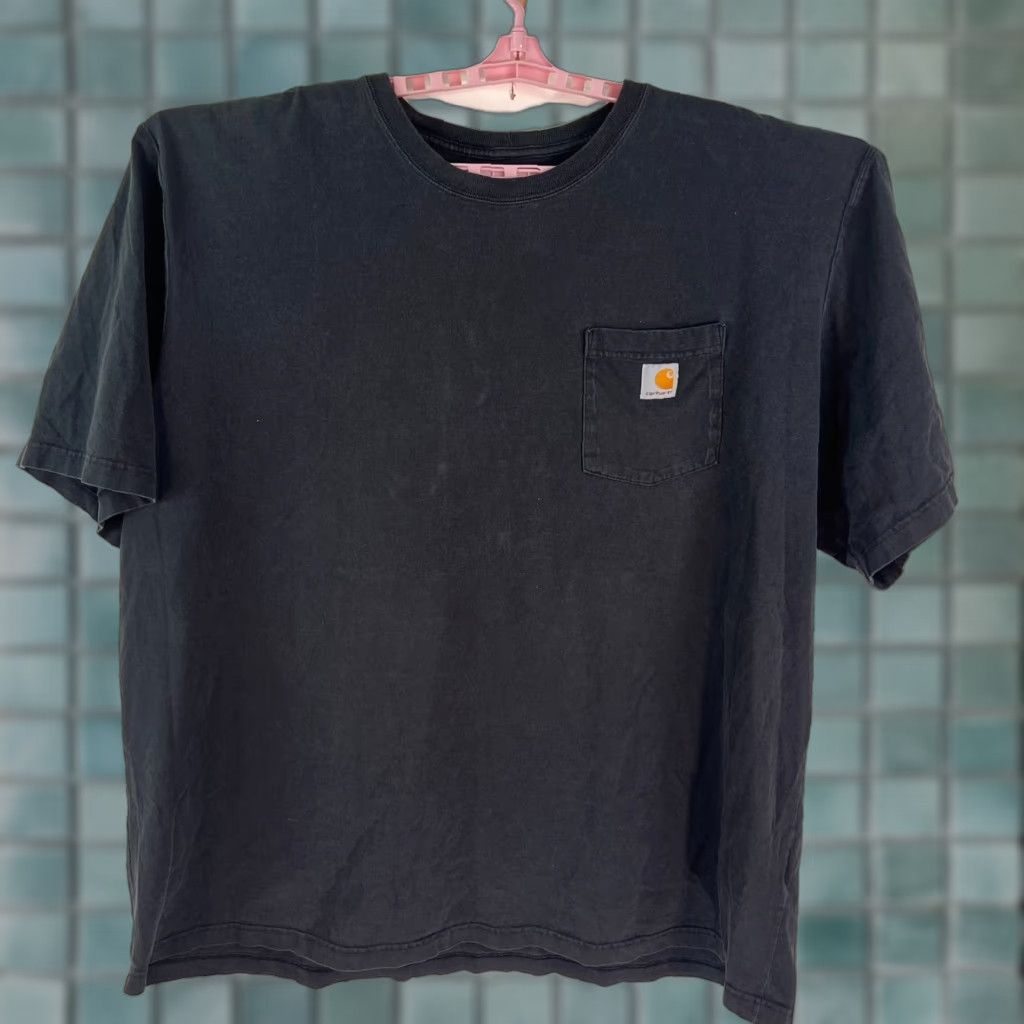 Carhartt VINTAGE Carhartt Pocket T-Shirt Big & Tall Mens 3XL Black Cotton Short Sleeve Size US XXL / EU 58 / 5 - 1 Thumbnail