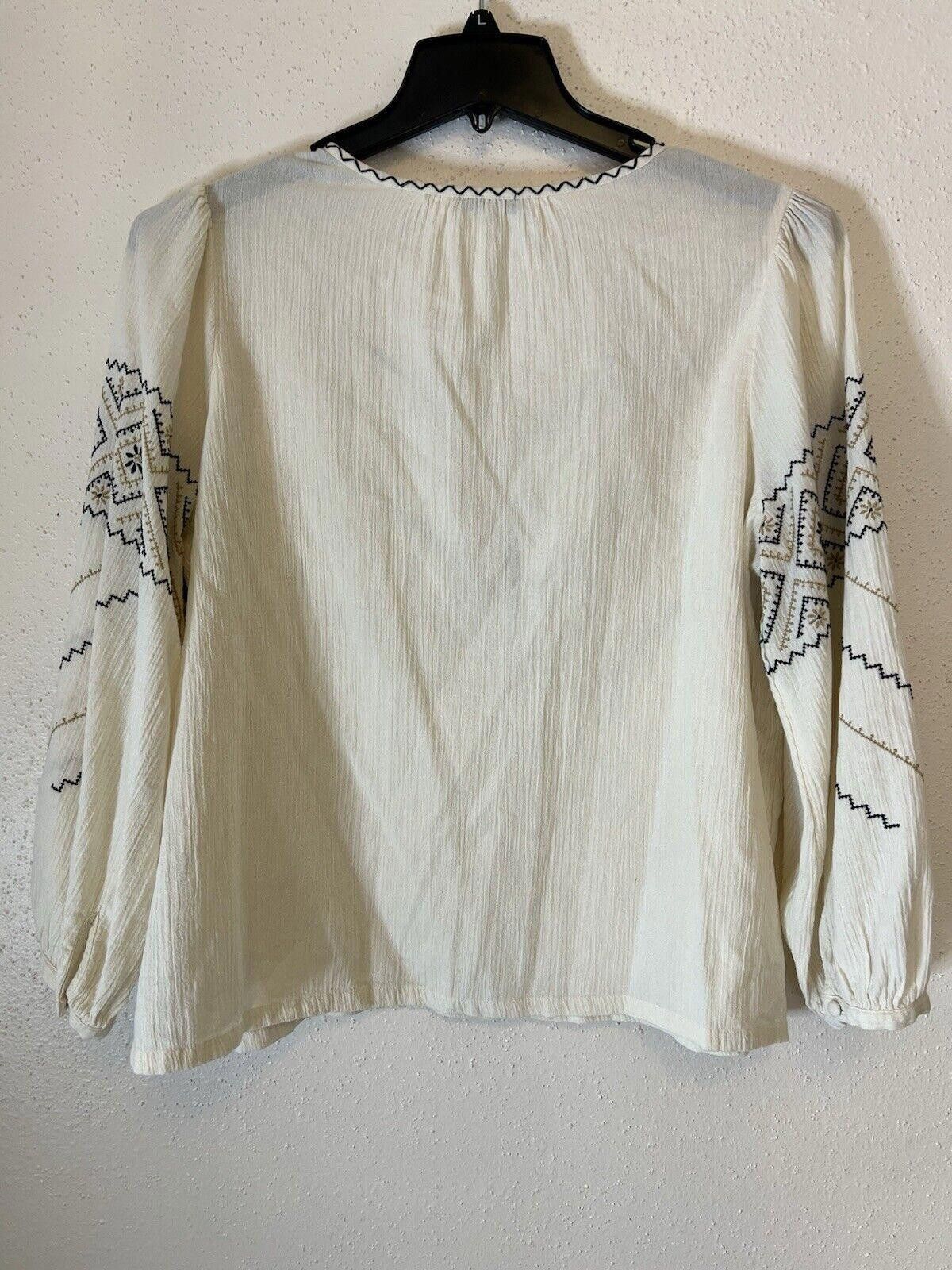 Madewell Madewell embroidered peasant top Sz L Size L / US 10 / IT 46 - 3 Thumbnail