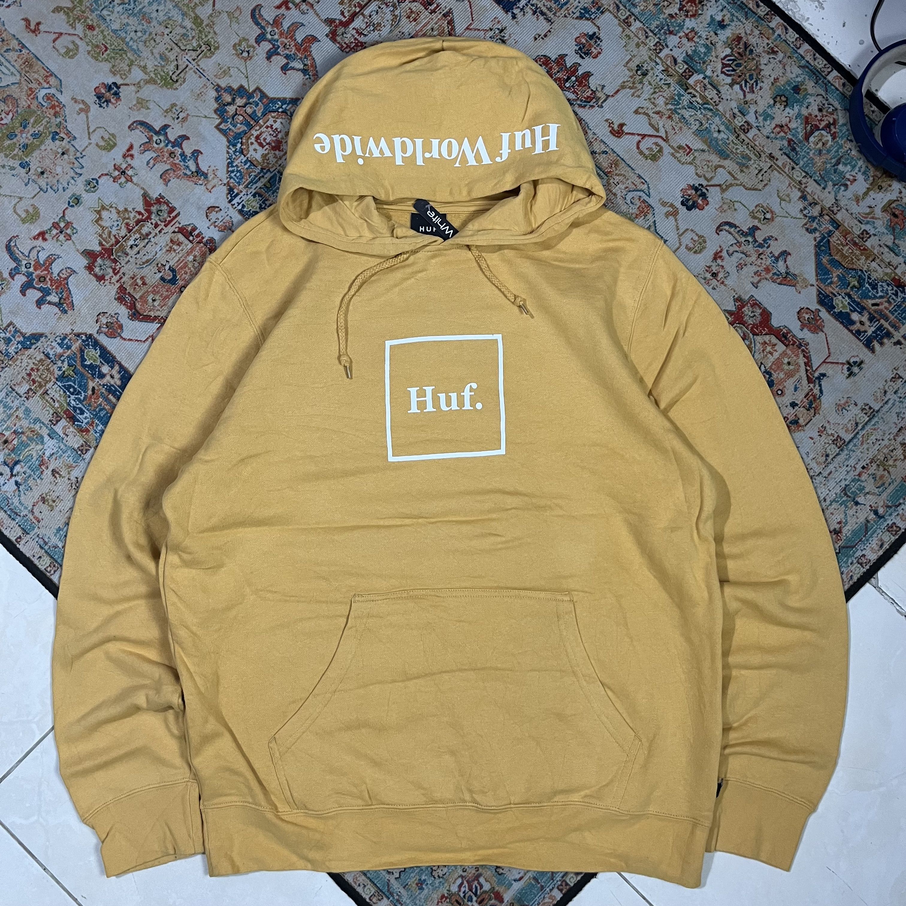 Huf × Vintage Huf worlide pullover hoodie Size US M / EU 48-50 / 2 - 3 Thumbnail