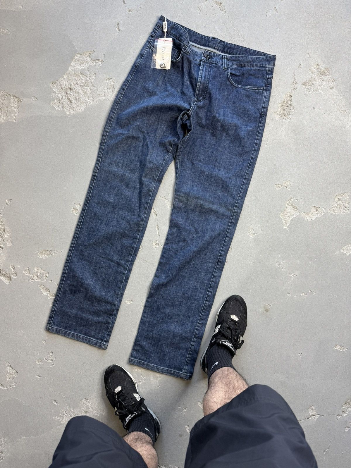 Versace collection denim jeans size 34 color blue vintage