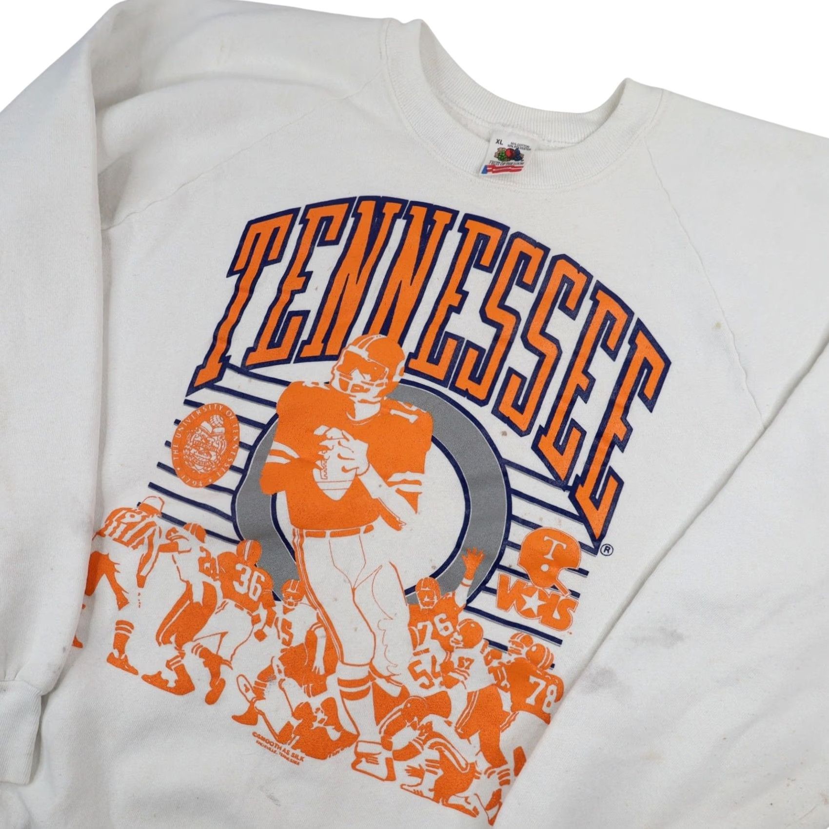 Vintage VINTAGE University of Tennessee Mens XL Graphic Sweatshirt White Size US XL / EU 56 / 4 - 2 Thumbnail