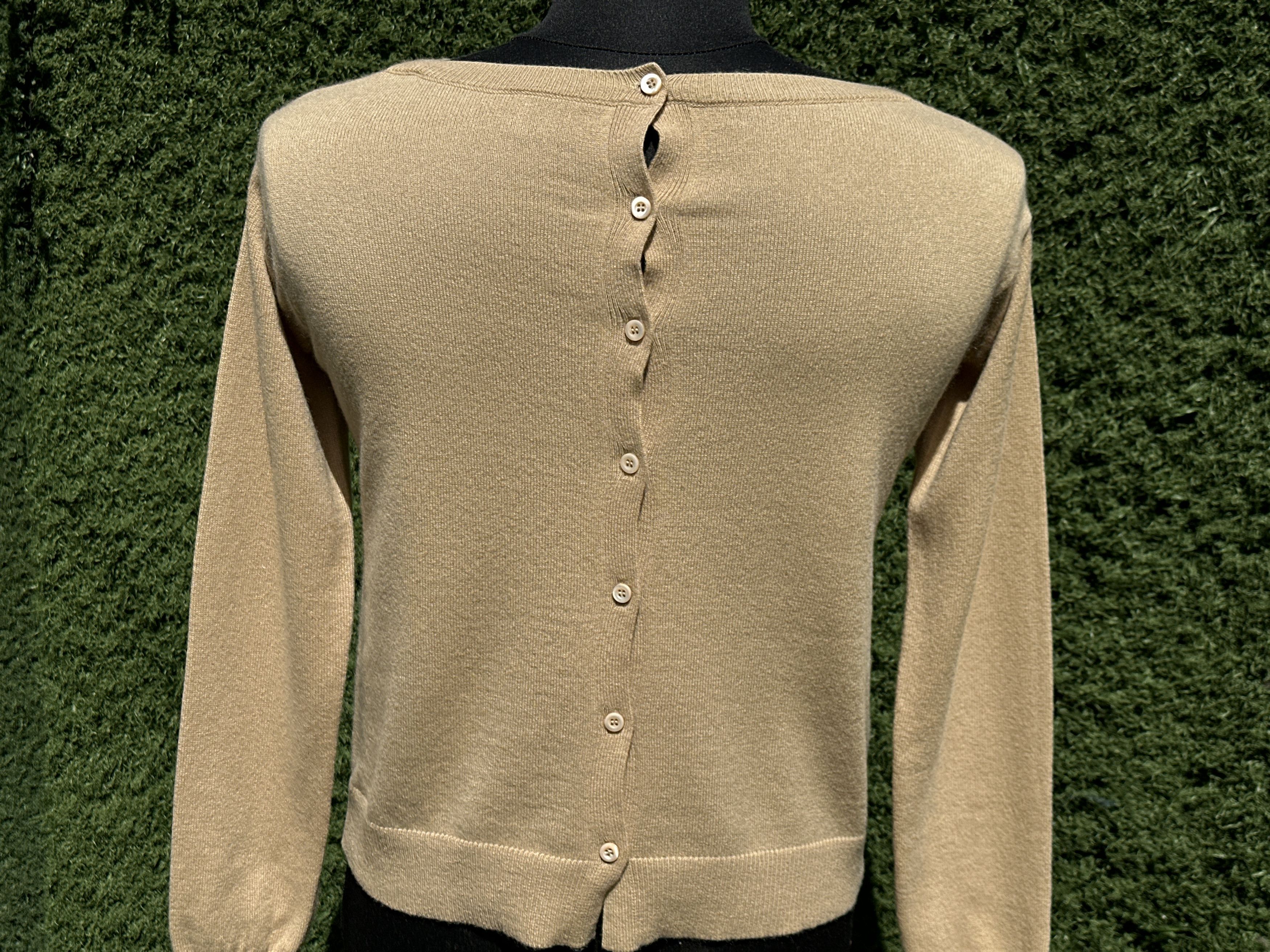 Prada Prada Cashmere Reverse Button Boat Neck Knit Sweater IT 40 Size S / US 4 / IT 40 - 4 Thumbnail