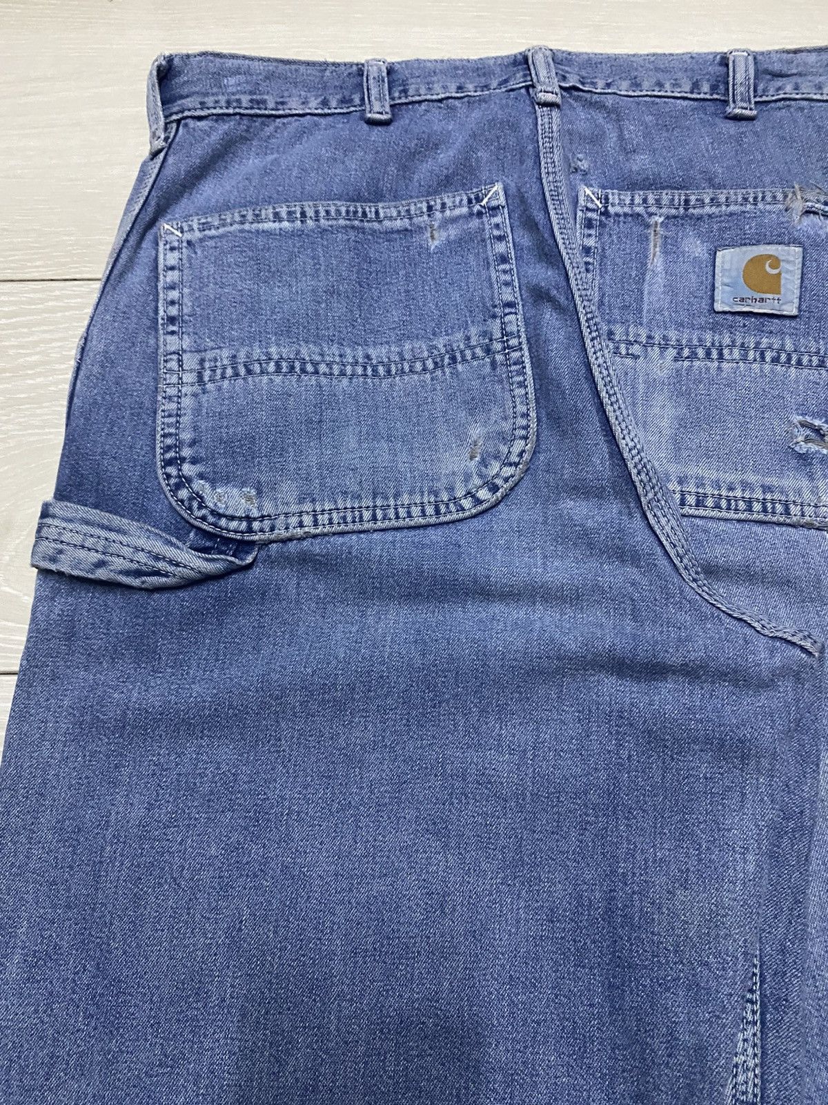 Carhartt Japan Vintage Carhatt Light Blue Carpenter Baggy Jeans Size US 32 / EU 48 - 9 Thumbnail