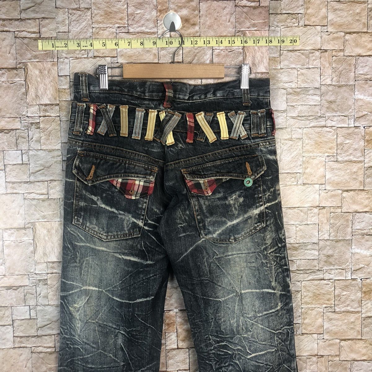 Japanese Brand Antful Double Waist Blue rare Denim Pants #A364 Size US 31 - 18 Thumbnail