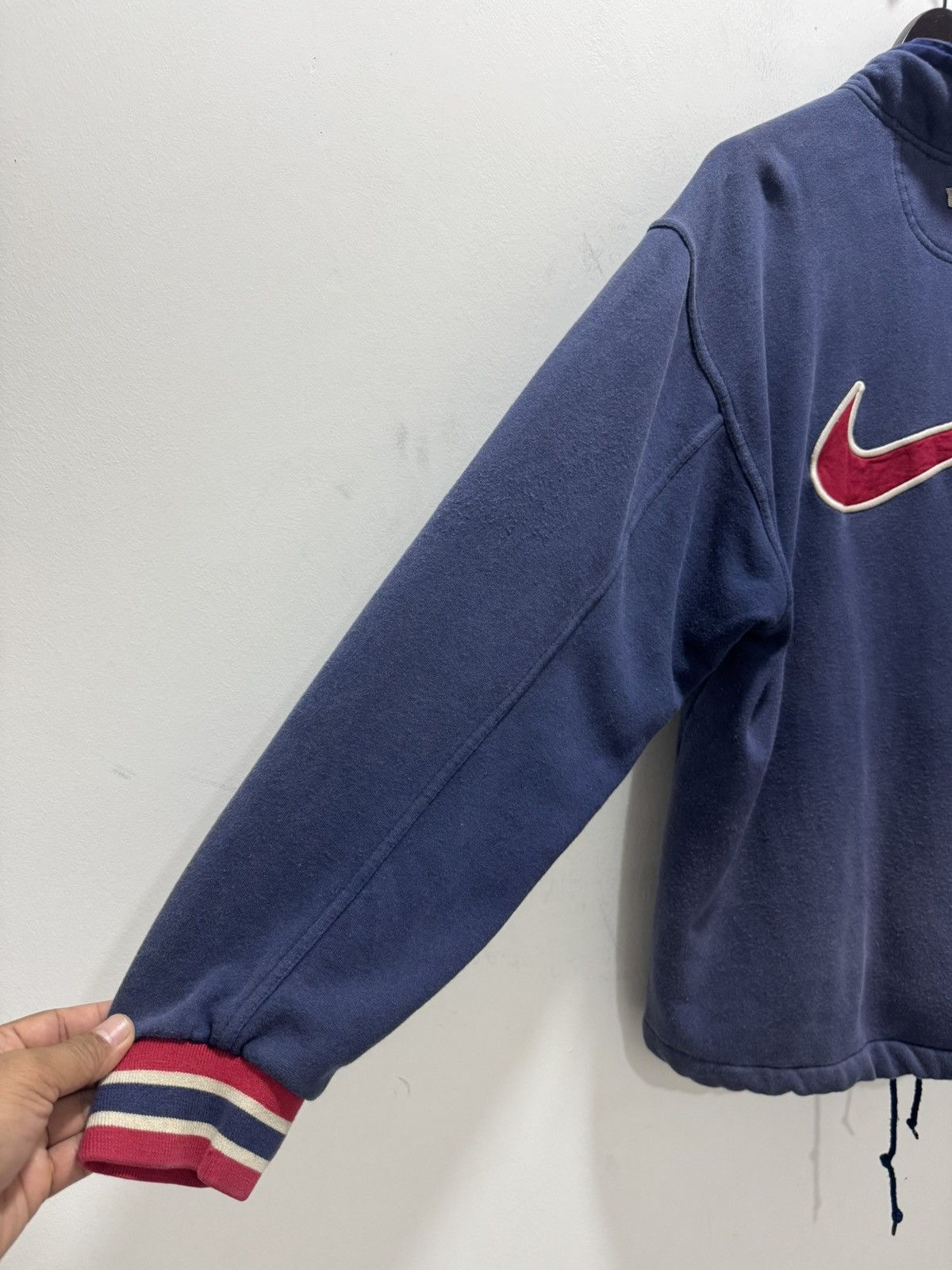 Nike VINTAGE 90s NIKE SWOOSH BIG LOGO EMBROIDERY ZIPPER UP JACKET Size US M / EU 48-50 / 2 - 5 Thumbnail