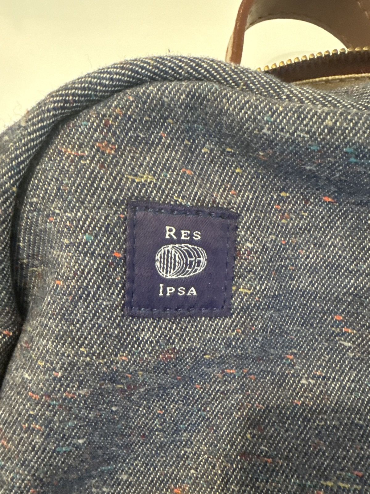 Other Res Ipsa denim backpack with leather leather trim Size ONE SIZE - 2 Thumbnail