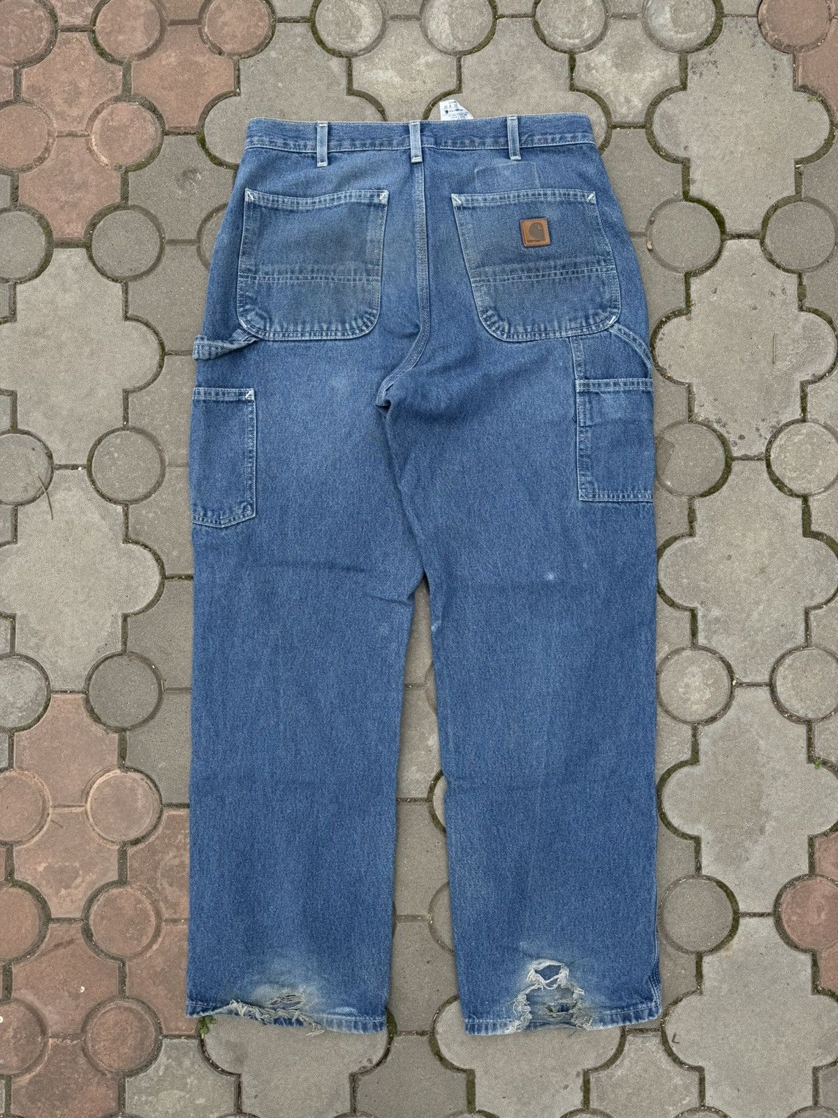 Carhartt × Carhartt Wip × Vintage Vintage Distressed Carhartt Carpenter Work Pant USA Size US 32 / EU 48 - 1 Thumbnail