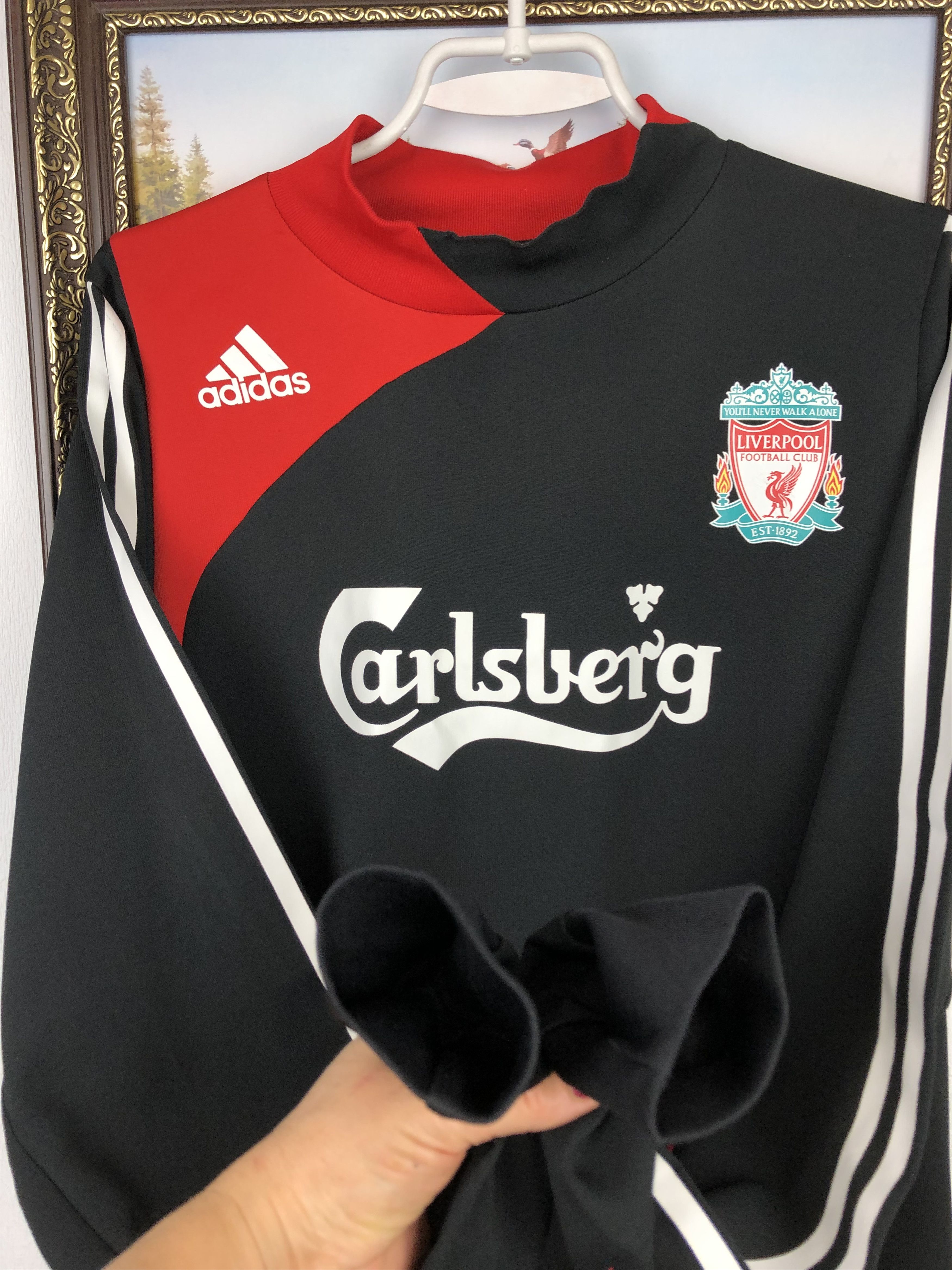 Adidas Vintage Adidas Liverpool Warm Up Sweatshirt Soccer Jacket Size US XL / EU 56 / 4 - 6 Thumbnail