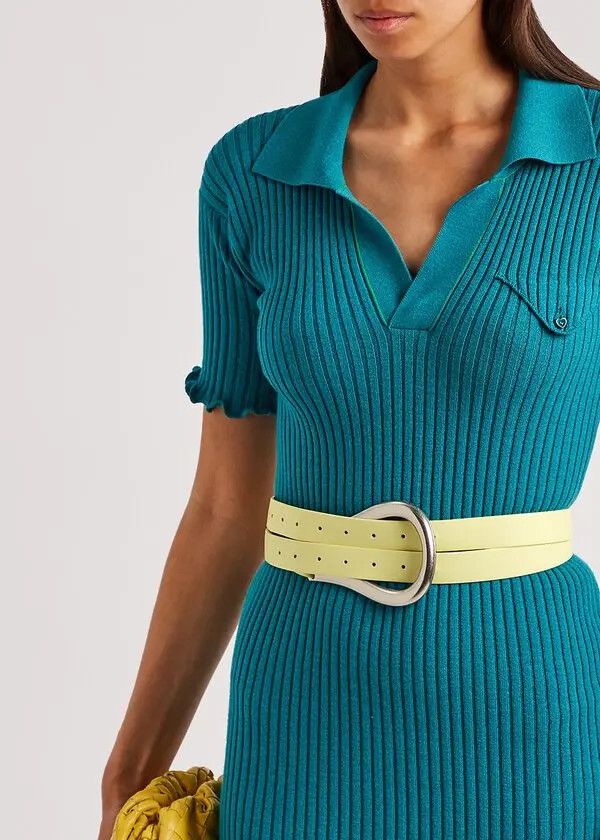 Bottega Veneta o1y0725 Size : L / Belt in Pastel Yellow Size ONE SIZE - 3 Thumbnail