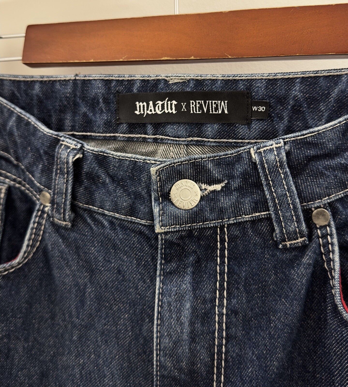Other Macut x Rewiew Rap Hip Hop Pants Mens Jeans Denim Trousers Size US 30 / EU 46 - 7 Thumbnail
