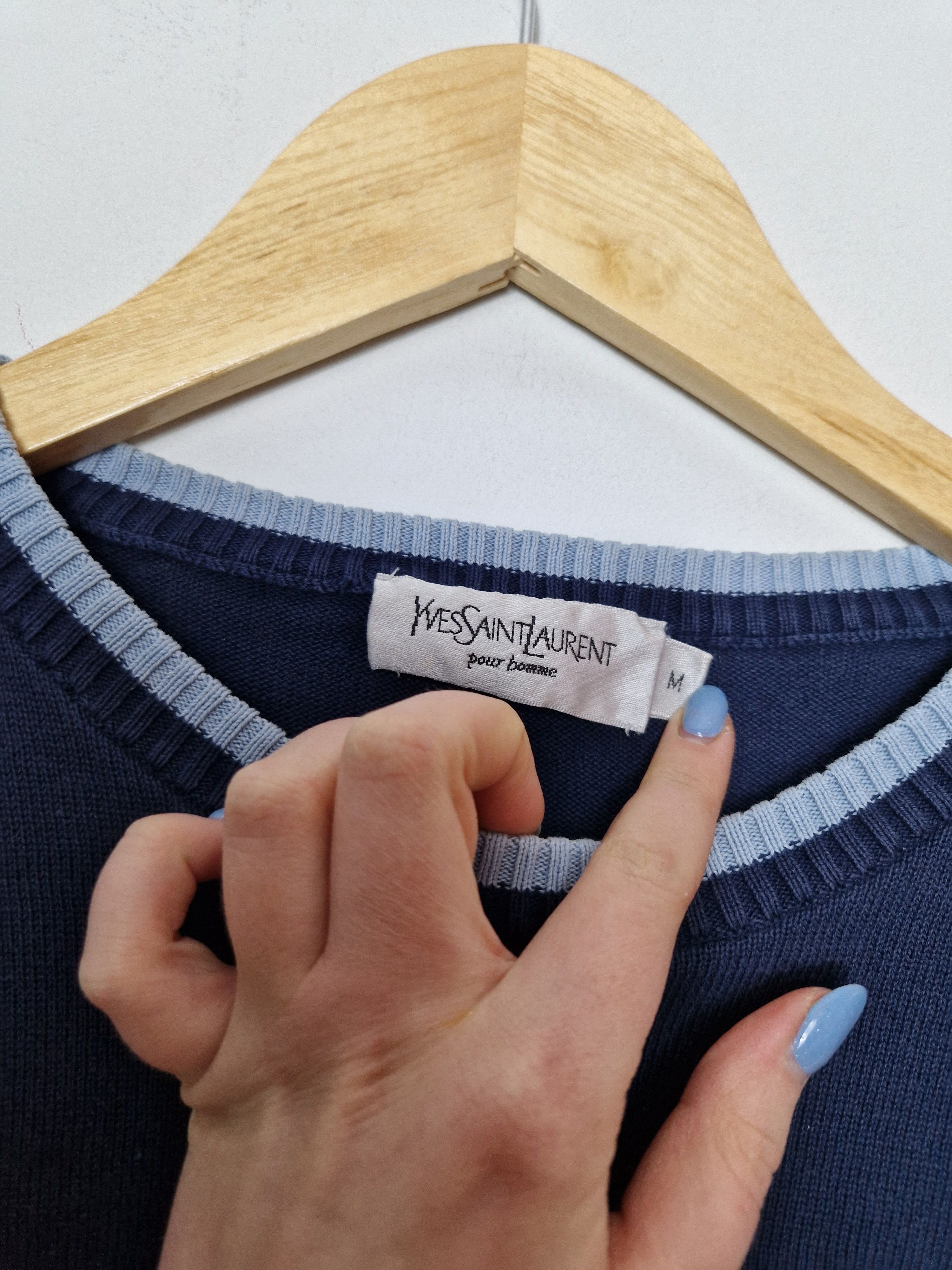 Yves Saint Laurent Yves Saint Laurent big logo sweater Size US M / EU 48-50 / 2 - 5 Thumbnail