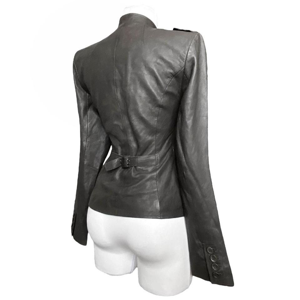 Vintage Avant - Garde military pirate core leather jacket Size S / US 4 / IT 40 - 3 Thumbnail