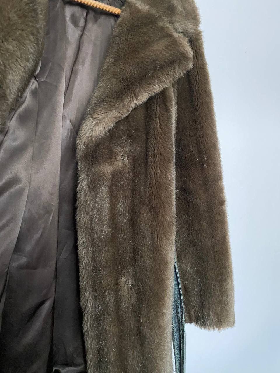 Designer × Vintage Jean Louis Paris Faux Fur Coat Vintage Brown Made In France Size L / US 10 / IT 46 - 8 Thumbnail