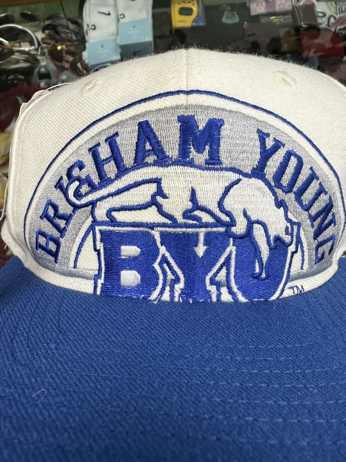 Apex One × NCAA × Vintage Vintage 90s Apex One Big Logo BYU SnapBack Size ONE SIZE - 4 Thumbnail