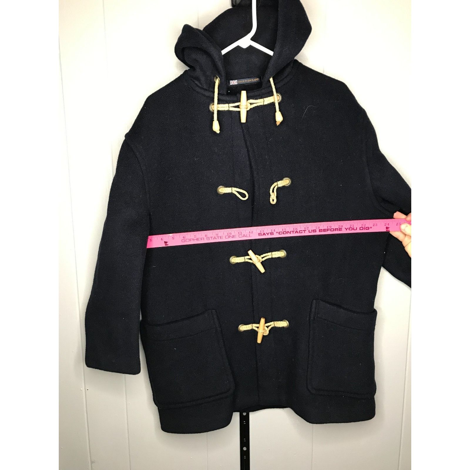 Gloverall VTG Gloverall Original English Duffle Coat Hooded Blue Toggl Size XL / US 12-14 / IT 48-50 - 9 Thumbnail