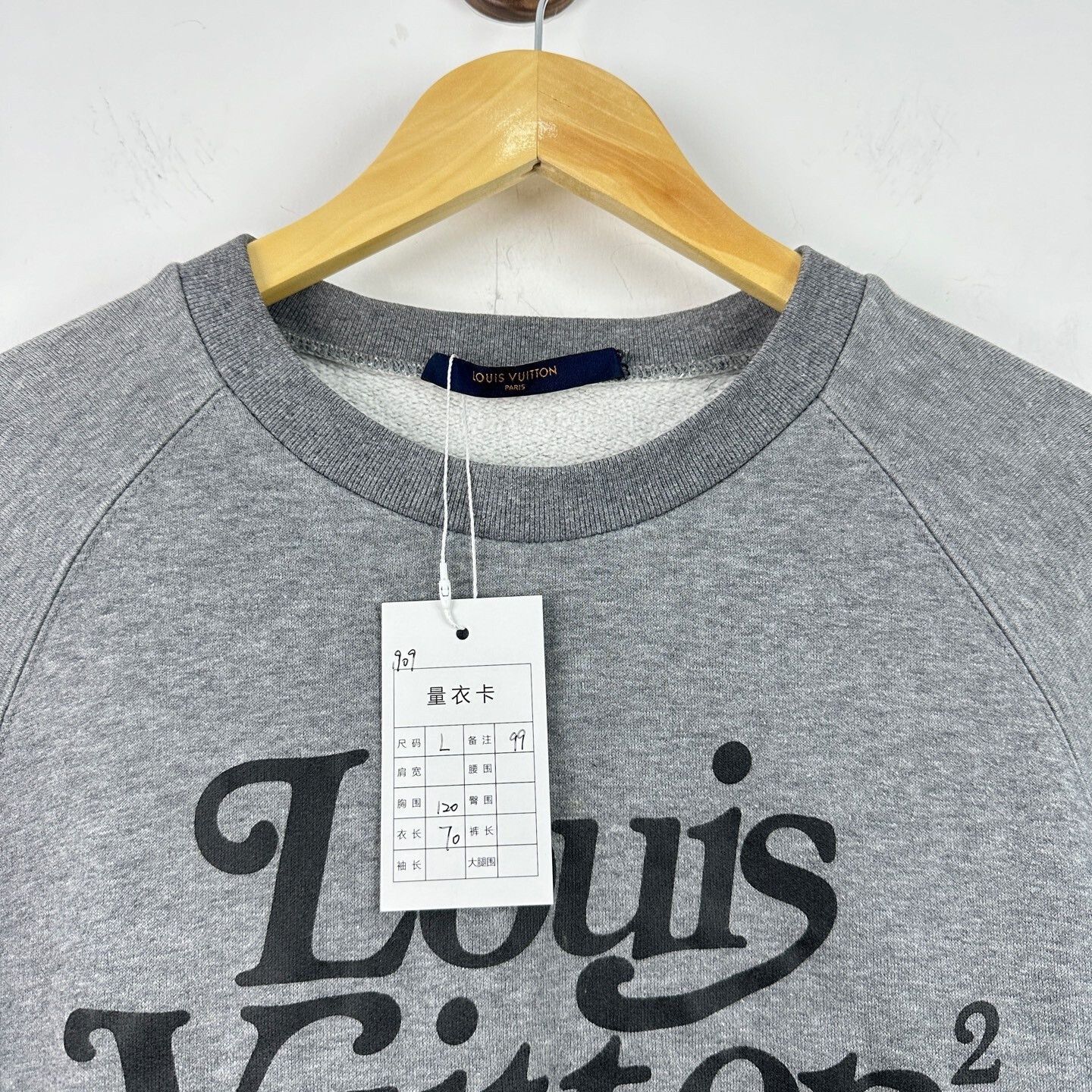 Louis Vuitton Louis Vuitton Nigo Squared Logo Sweatshirt Size US L / EU 52-54 / 3 - 3 Thumbnail