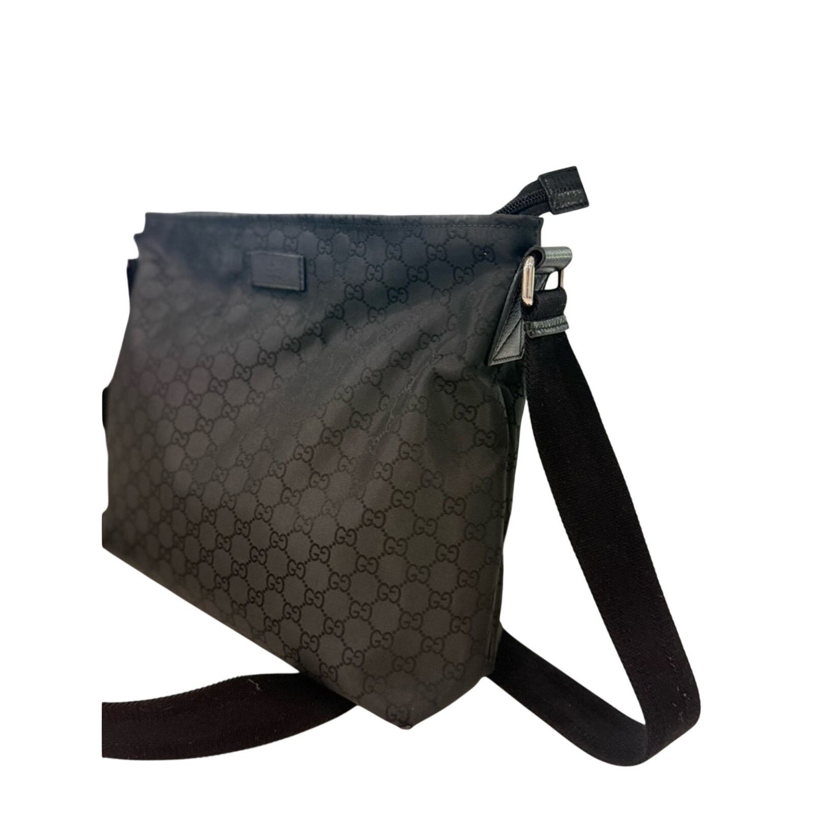 Gucci Gucci Black Monogram Crossbody Shoulder Bag/ Messenger Bag Size ONE SIZE - 8 Thumbnail