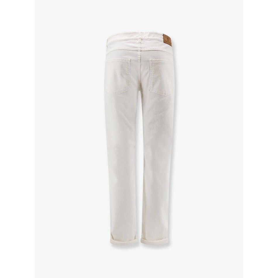 Brunello Cucinelli BRUNELLO CUCINELLI White denim trousers New & Authentic (Men Size US 32 / EU 48 - 2 Thumbnail