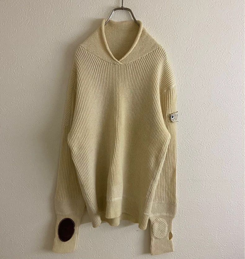 Kapital Wool Patch Decorative Knit Long Sleeve Top Size US M / EU 48-50 / 2 - 1 Thumbnail