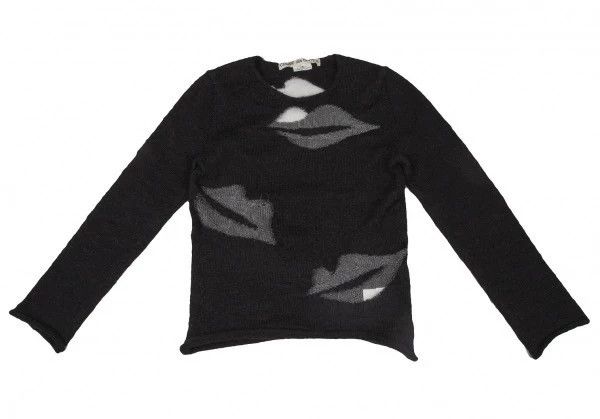 Comme des Garcons Comme Des Garcons Black Retro Lip Knit Top Size S / US 4 / IT 40 - 2 Thumbnail