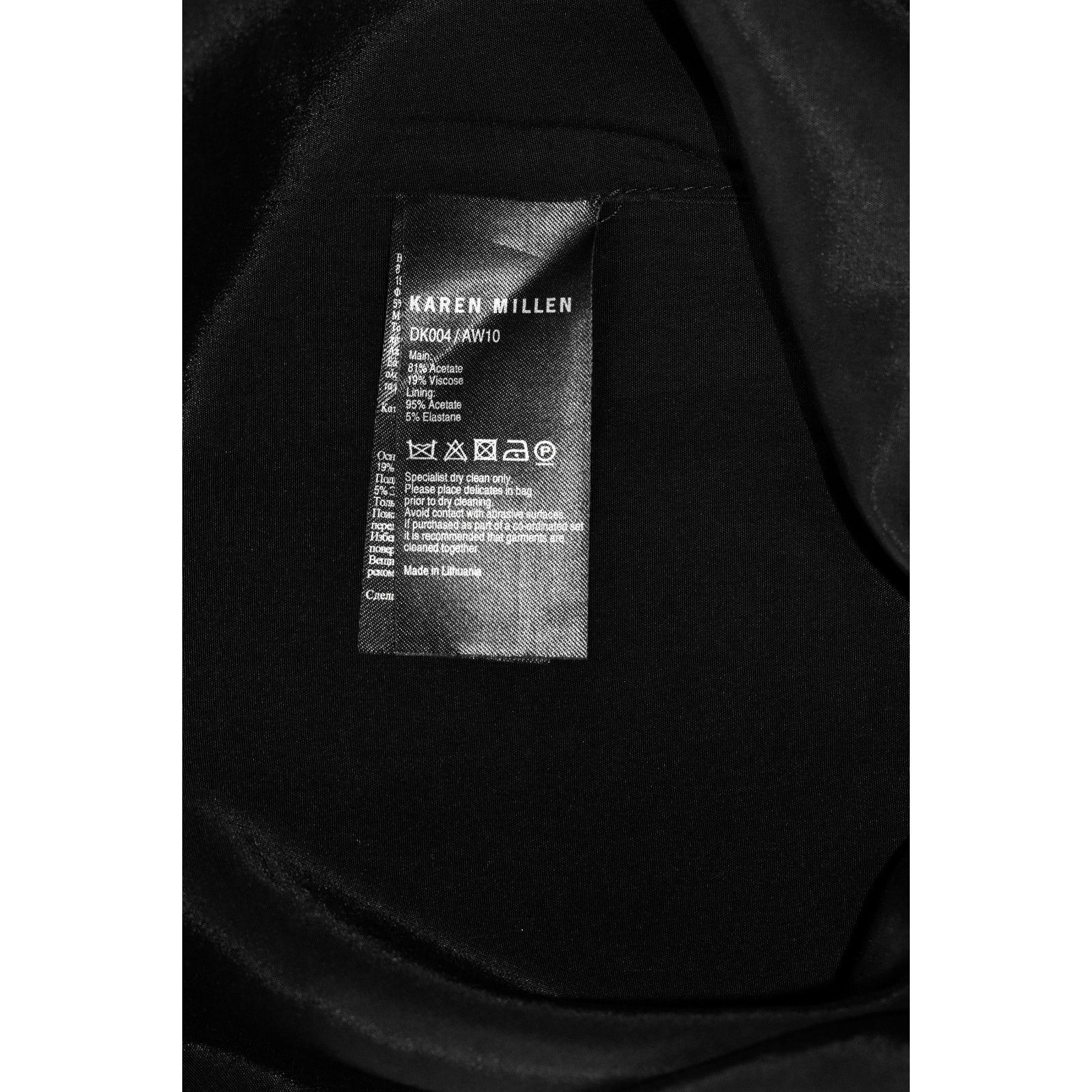 Karen Millen KAREN MILLEN Blk Cut Out Neckline Bodycon Wiggle Dress Sz 6 Size M / US 6-8 / IT 42-44 - 9 Thumbnail