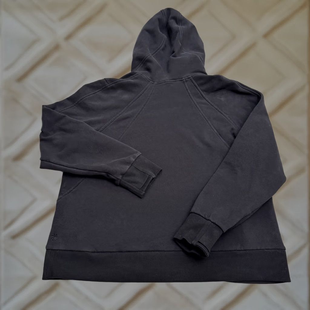 Athleta Athleta Hoodie Mens XL Black Pullover Zip Pockets Sweatshirt Raglan Sleeve All Seasons Casual Activewear Sports Athleisure Logo Zipper Size XL / US 12-14 / IT 48-50 - 1 Thumbnail