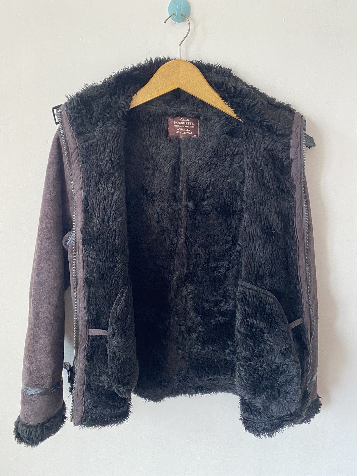 14th Addiction × If Six Was Nine × In The Attic Japanese Brand Roushatte Suede Sherpa Jacket Size US M / EU 48-50 / 2 - 14 Thumbnail