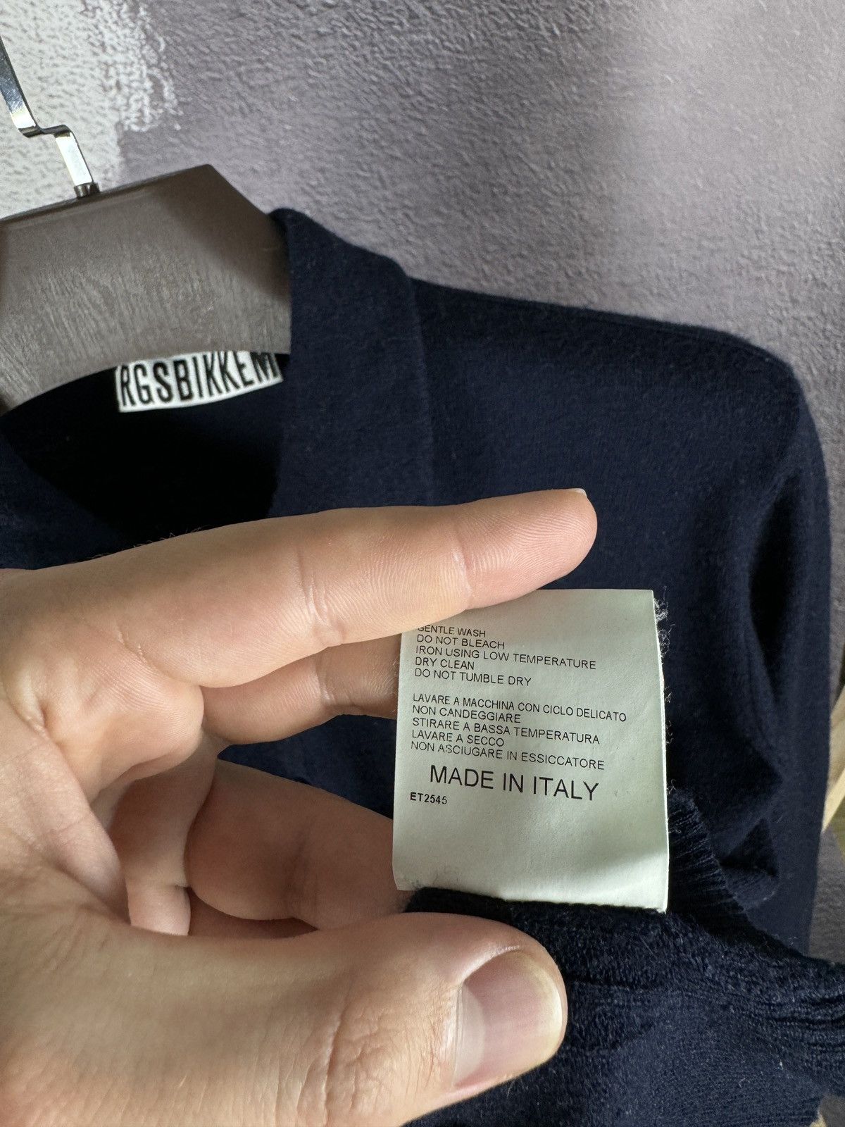 Dirk Bikkembergs Bikkembergs wool two pockets long sleeve polo shirt Size US L / EU 52-54 / 3 - 10 Thumbnail