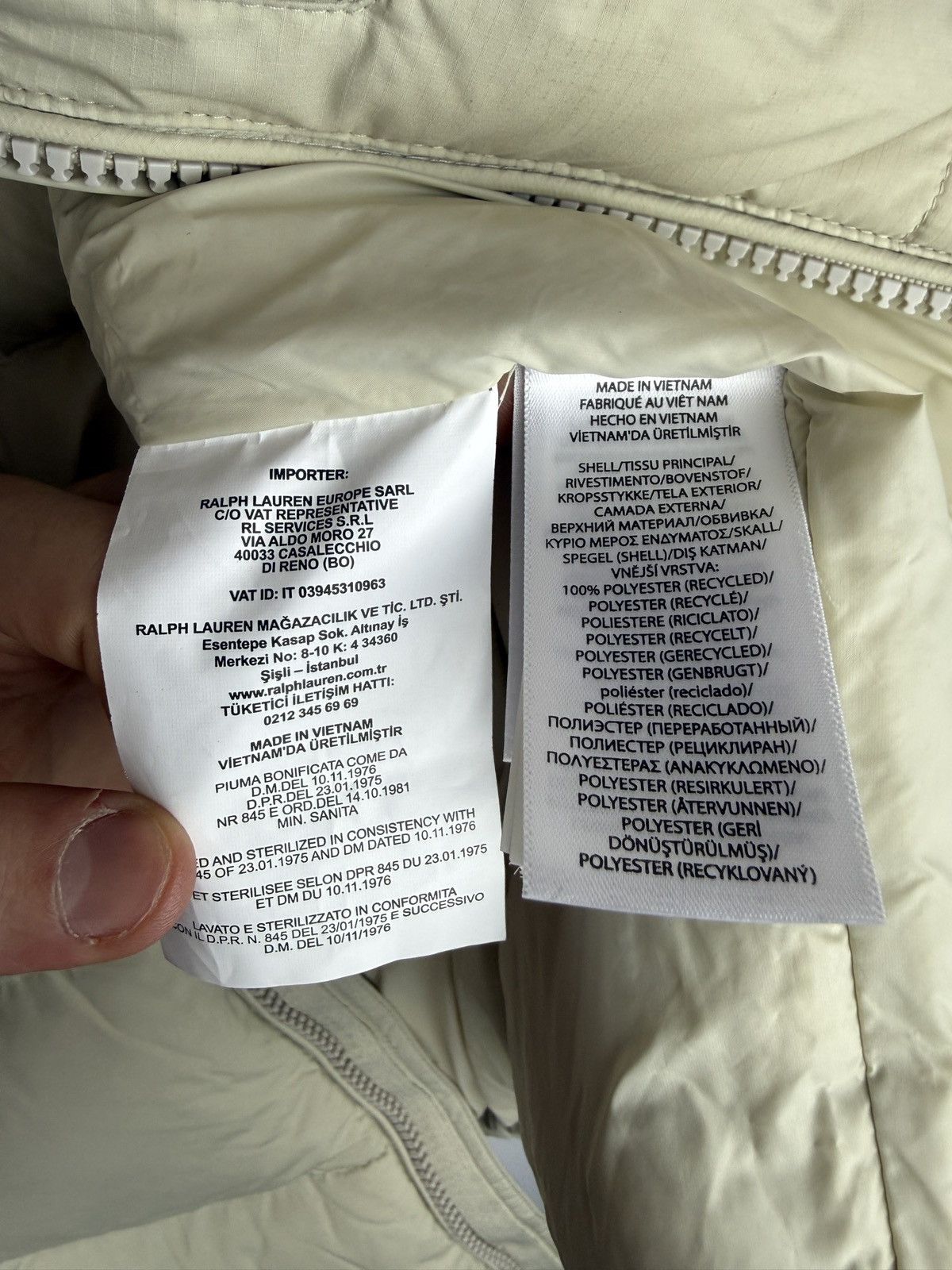 Polo Ralph Lauren Off-white Polo Ralph Lauren down Gorham jacket Size US S / EU 44-46 / 1 - 12 Thumbnail