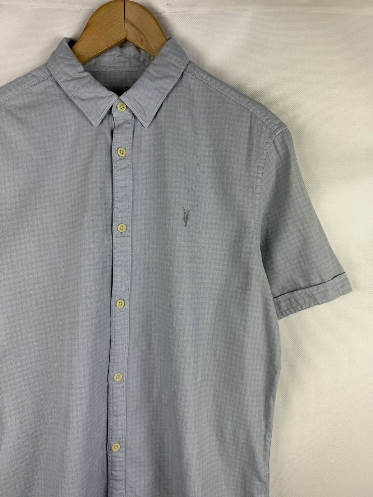 Allsaints Allsaints Sanborn SS Short Sleeve Checked Button Up Shirt Size US L / EU 52-54 / 3 - 5 Thumbnail
