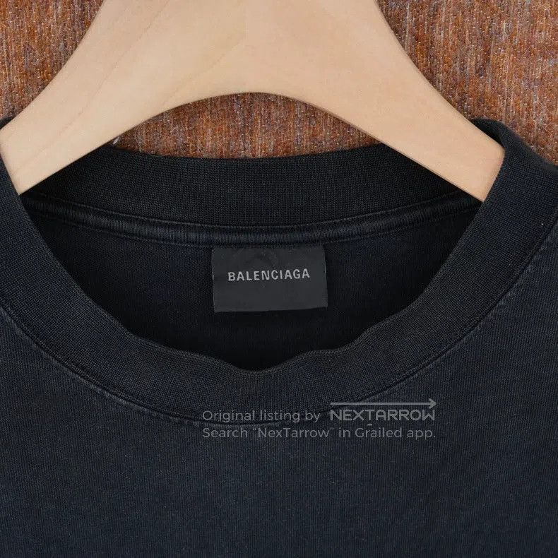 Balenciaga Balenciaga Wash Effect Stud T-Shirt Size US XS / EU 42 / 0 - 3 Thumbnail