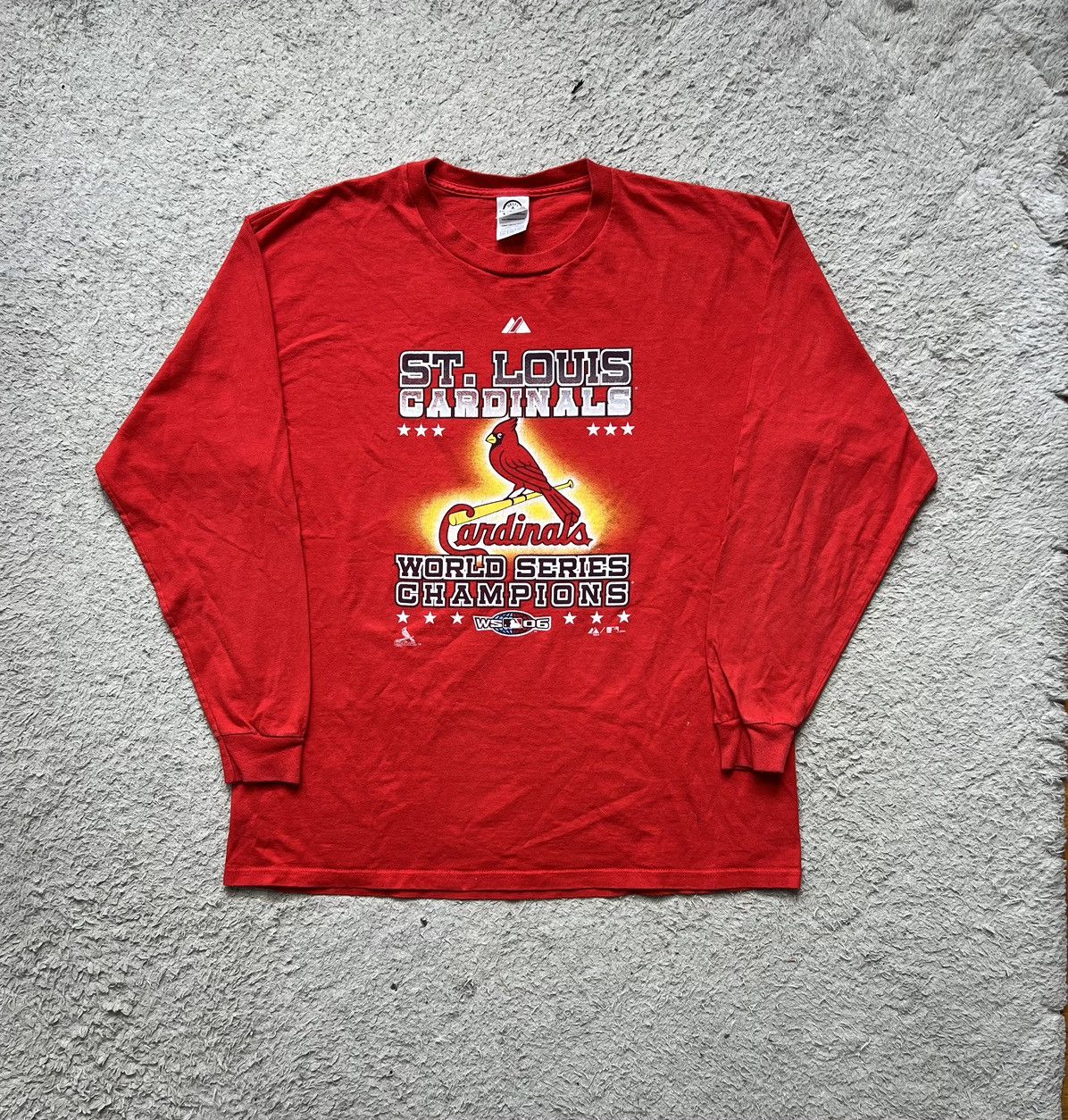 MLB St Louis Cardinals 06’ World Series Champions Longsleeve MLB Size US XL / EU 56 / 4 - 1 Thumbnail