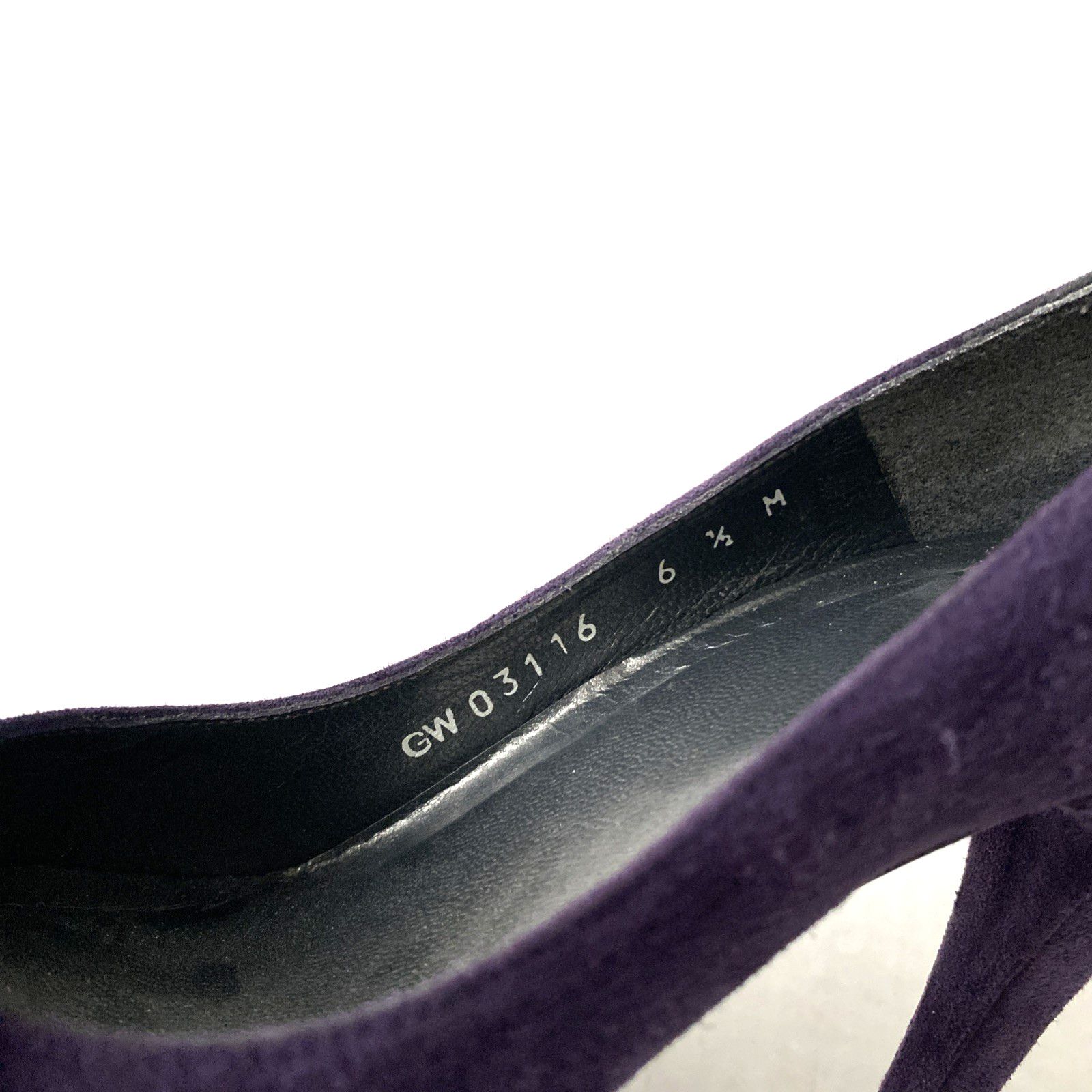 Stuart Weitzman Stuart Weitzman Pump Platform Moda Purple Suede Peep Toe 6.5 Size US 6.5 / IT 36.5 - 7 Thumbnail