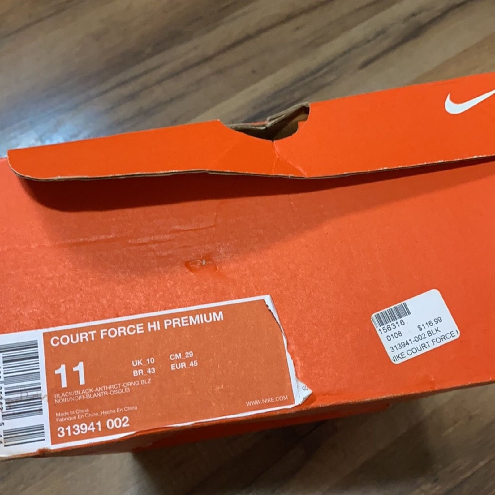 Nike 2007 Nike court force high premium Size US 11 / EU 44 - 12 Thumbnail