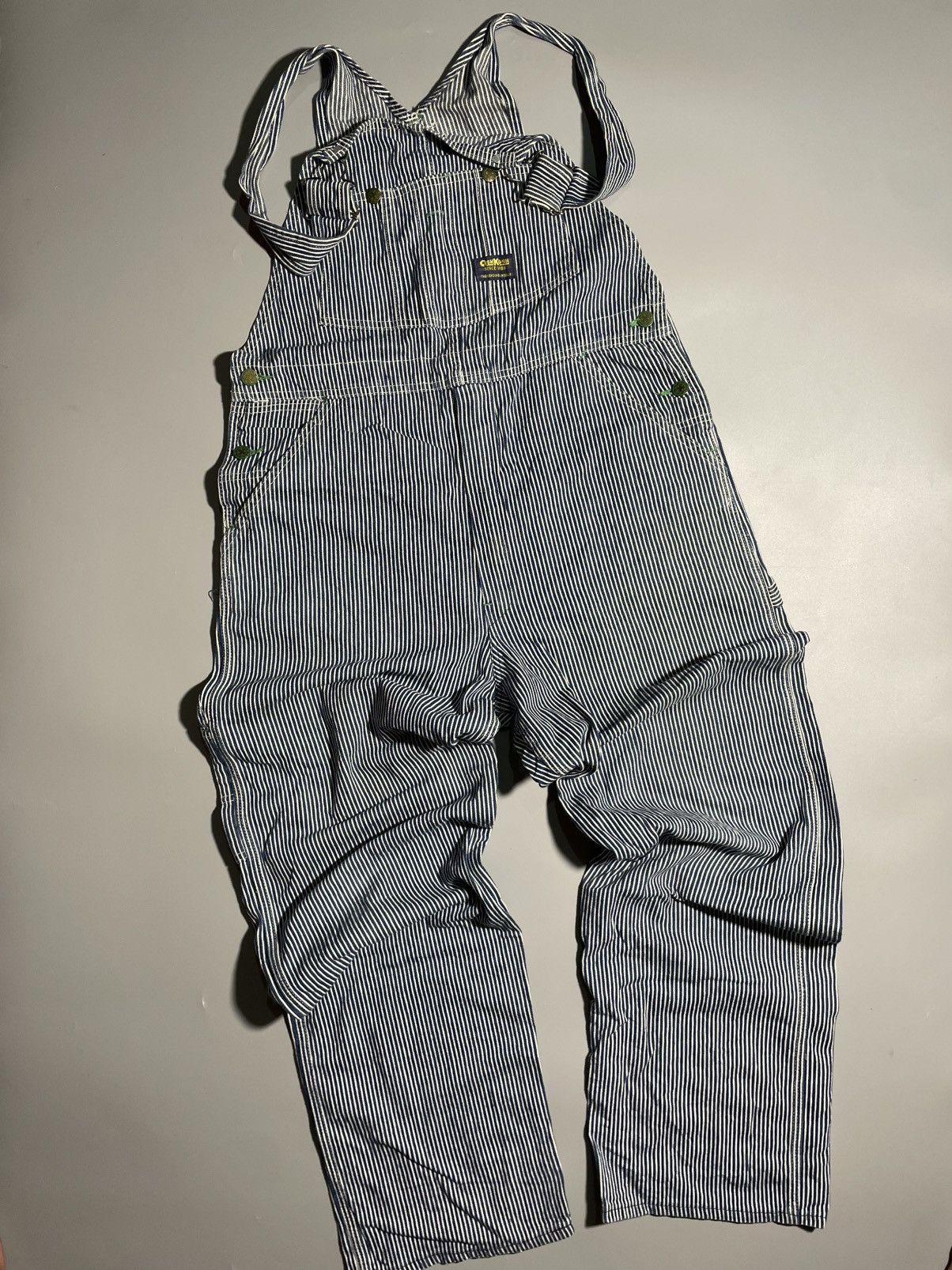 Oshkosh Vintage Oshkosh Hickory Stripes Overall Size US 34 / EU 50 - 2 Thumbnail