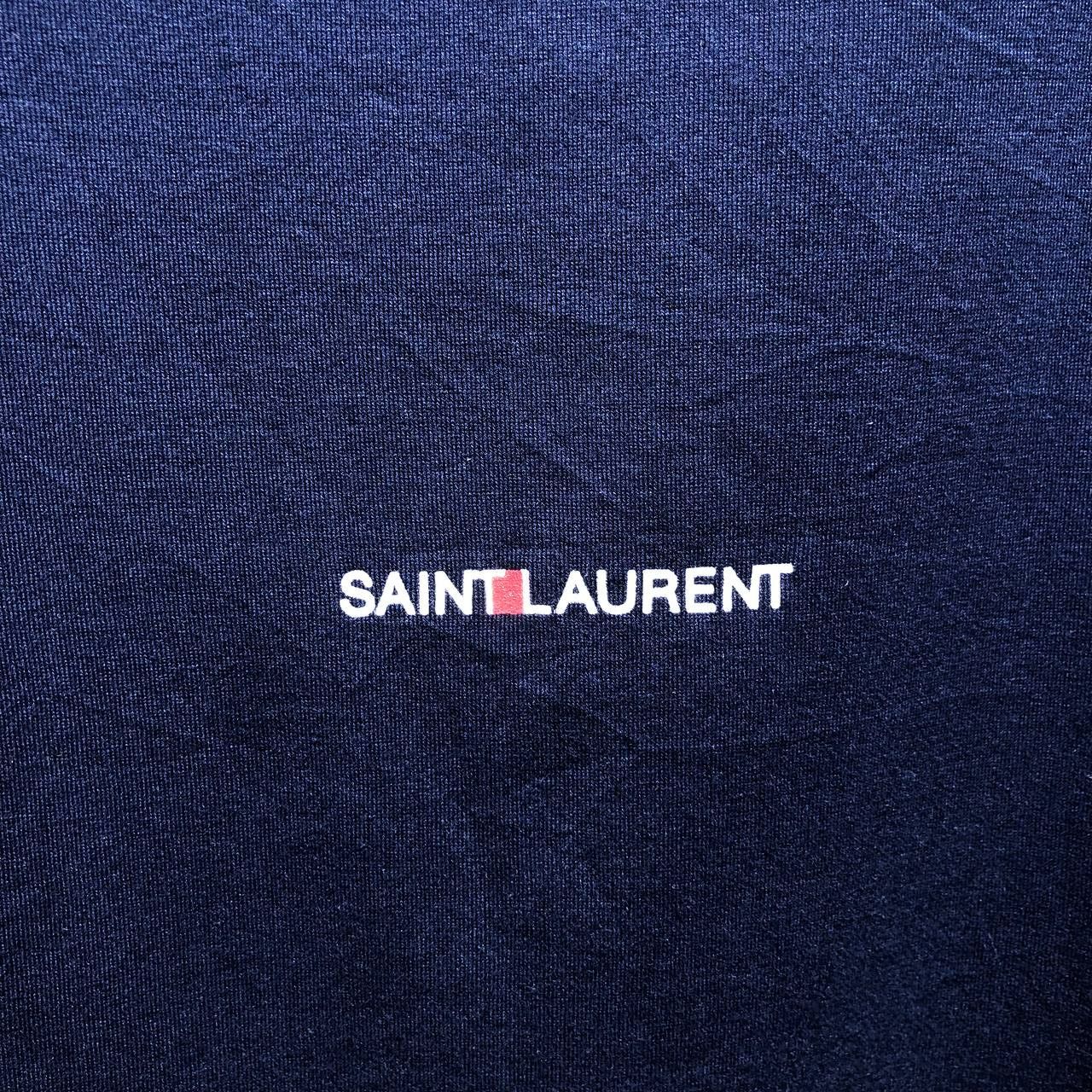 Saint Laurent Paris Saint Laurent Paris Logo tee Size US M / EU 48-50 / 2 - 2 Thumbnail