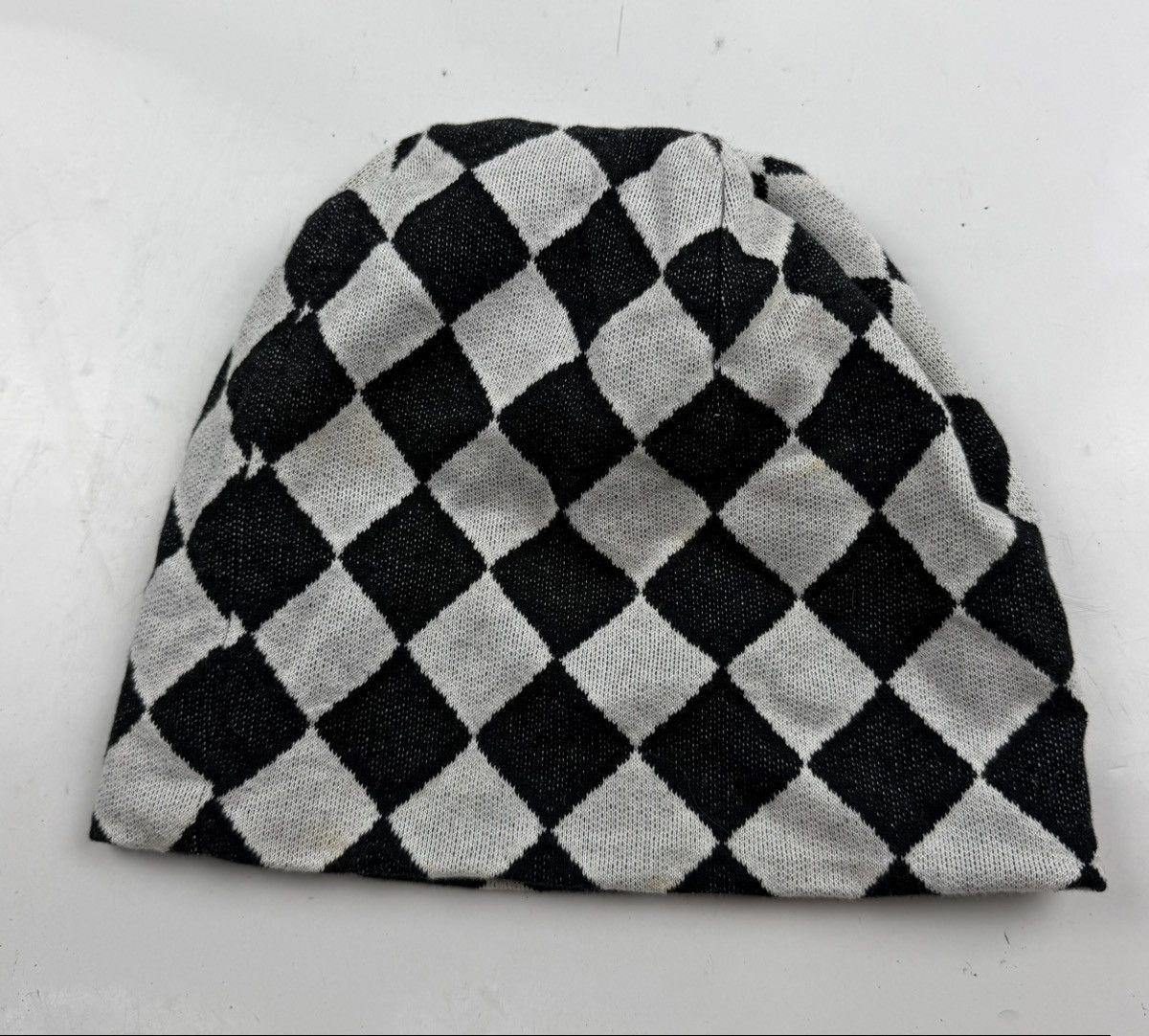 Japanese Brand made in japan checkered beanie hat tc43 Size ONE SIZE - 5 Thumbnail