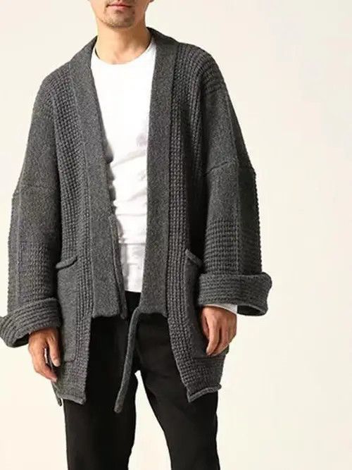 Other Retro Japanese style waffle kendo robe cardigan jacket Size US M / EU 48-50 / 2 - 1 Thumbnail