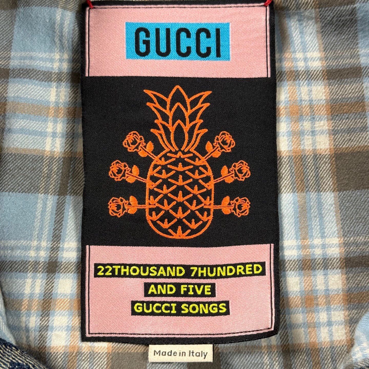 Gucci Gucci blue all-over print denim jacket Size US M / EU 48-50 / 2 - 5 Thumbnail