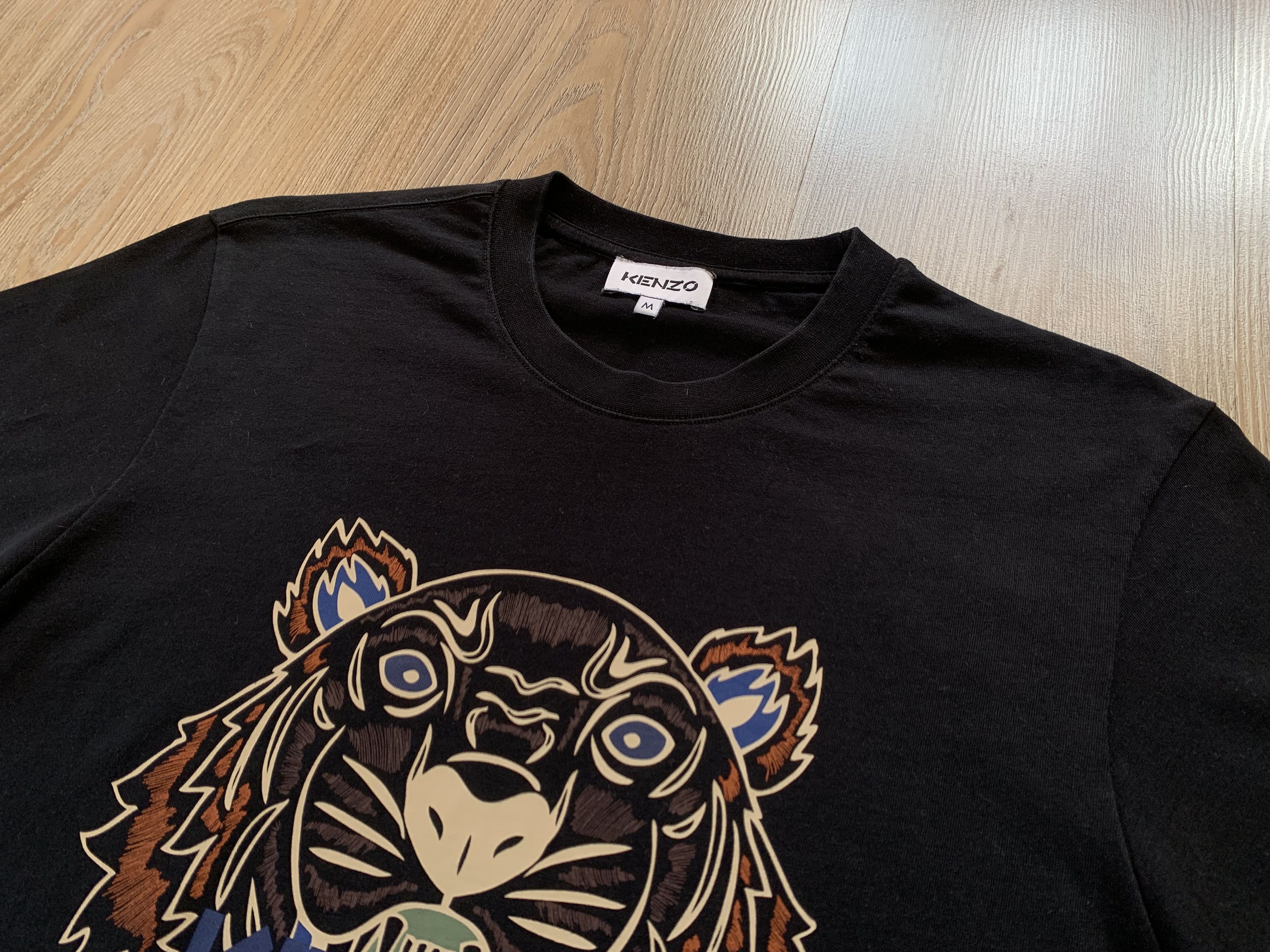 Kenzo × Vintage Kenzo Black Big Logo Vintage Printed T Shirt Size US M / EU 48-50 / 2 - 4 Thumbnail