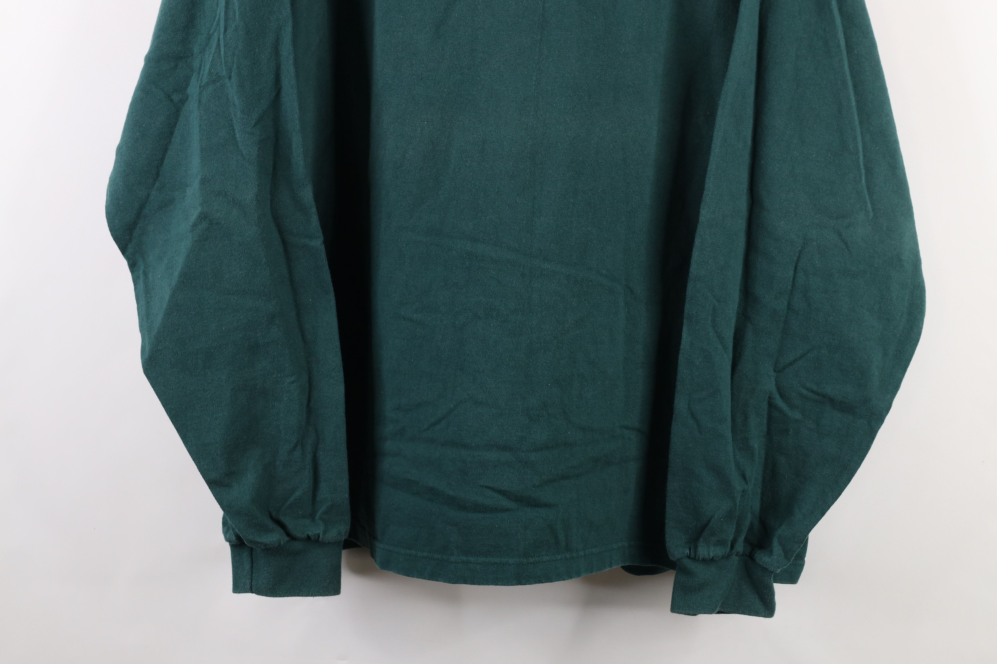 Nike × Vintage Vintage 90s Nike Swoosh Heavyweight Mock Neck T-Shirt USA Size US XXL / EU 58 / 5 - 3 Thumbnail