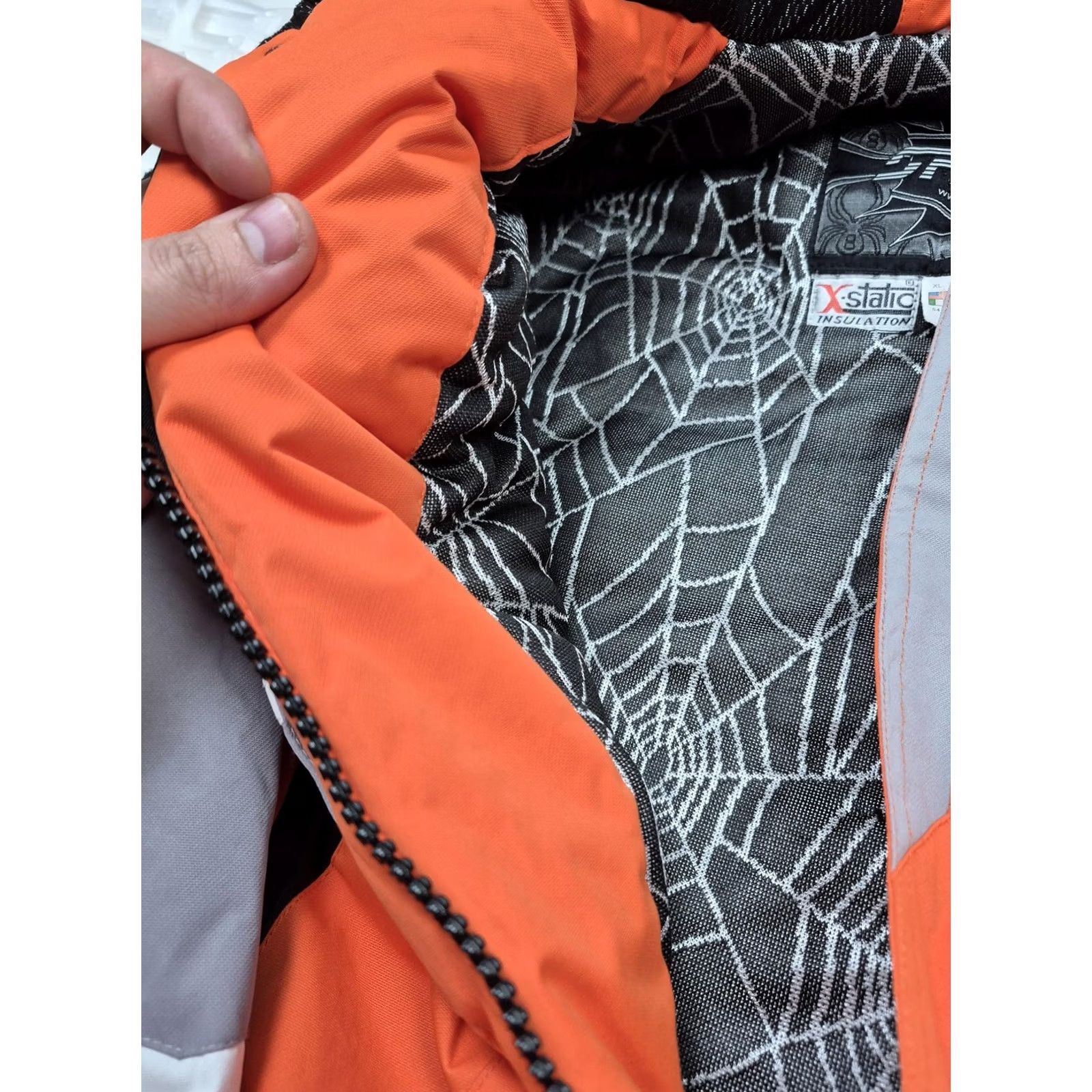 Spyder VTG Spyder Dermizax EV X-Static Insulation Ski Jacket Mens XL 20,000mm Orange Size US XL / EU 56 / 4 - 7 Thumbnail