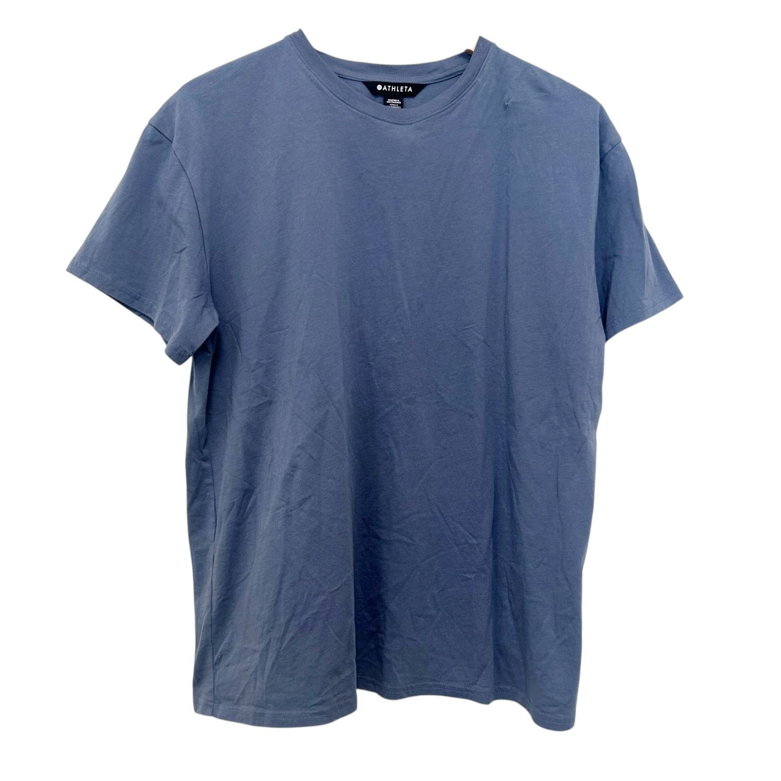 Athleta Athleta Blue Short Sleeve T Shirt Sz L Size L / US 10 / IT 46 - 1 Thumbnail