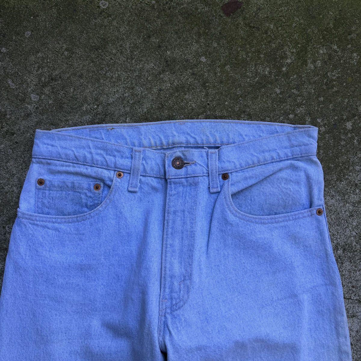 Levi's 90s Levi's 550 Light Wash Baggy Jeans ERD Grunge Chrome Size US 30 / EU 46 - 4 Thumbnail