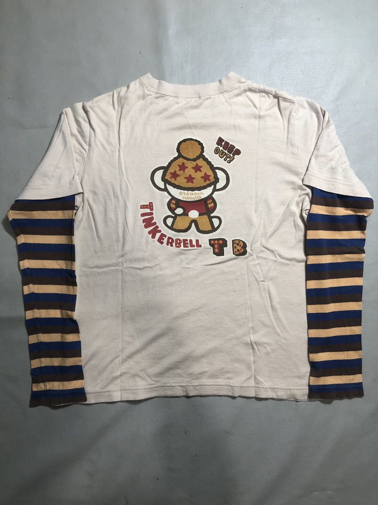 Japanese Brand Poem Double Layer Keep Out Tinkerbell LongSleeve tee Size US M / EU 48-50 / 2 - 2 Thumbnail