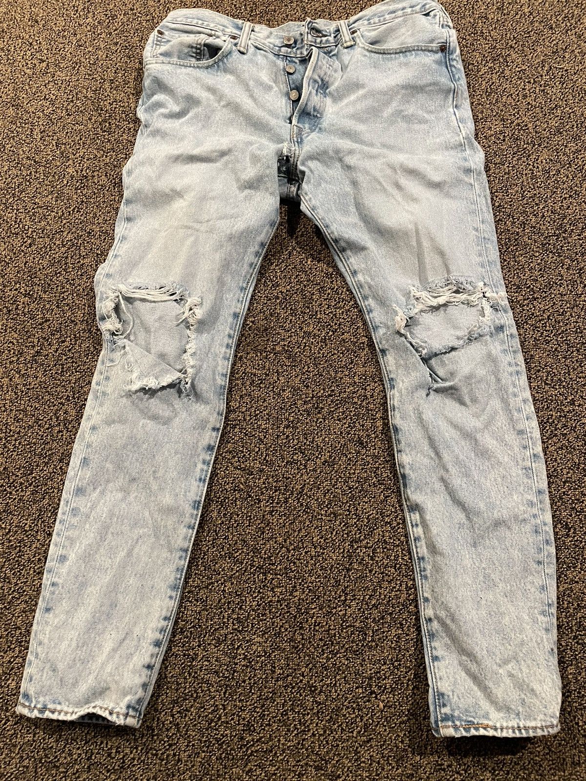 Levi's × Levi's Vintage Clothing × Vintage Men Levi Ripped Jeans (W 32 , L 32 ) Size US 32 / EU 48 - 5 Thumbnail