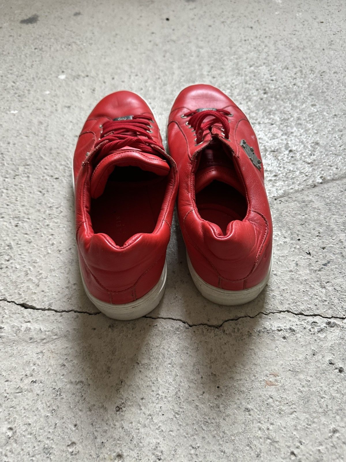 Philipp Plein Philipp Plein P18S red Rare Luxury Sneakers Size US 11.5 / EU 44-45 - 6 Thumbnail