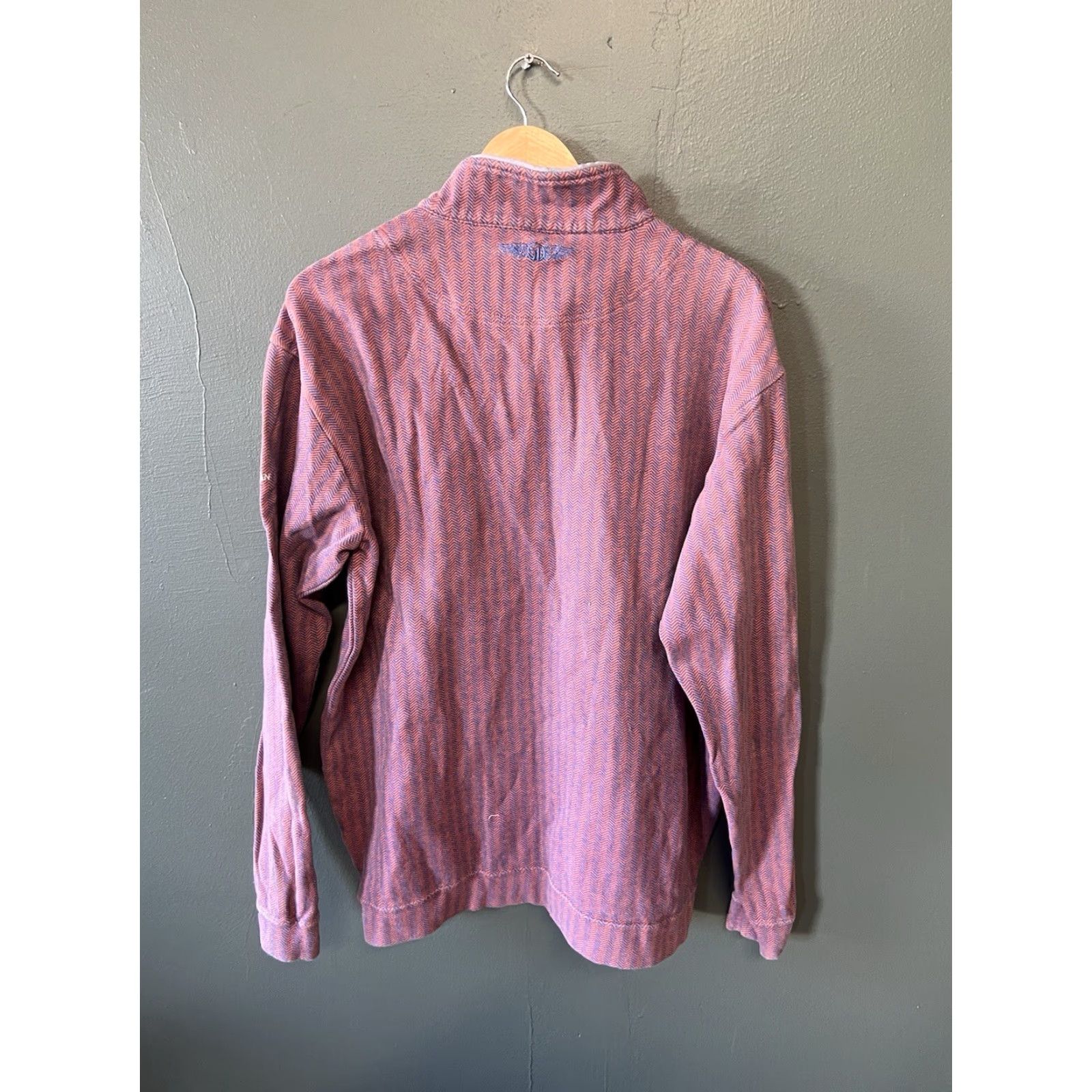 Vintage StraightDown Sweater XL Blue 1/4 Zip Waffle Knit Pullover Mens Size US XL / EU 56 / 4 - 2 Thumbnail